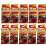 Kodak Funsaver Flash Single Use 35mm Camera (asa 800), 10 Pack